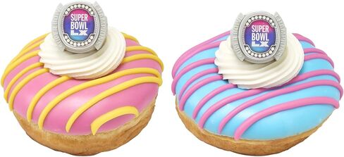 DecoPac NFL Super Bowl LX Rings, Cupcake Decorations, Officially Licensed, Football Rings, Food Safe Cake Toppers – 24 Pack in Saudi Arabia