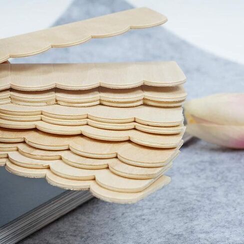 12Pcs 1/12 Dollhouse Household Miniature, Wooden Roof Tiles DIY Miniature Room Painting Accessories Dollhouse Décor Accessories, Decorations in Saudi Arabia