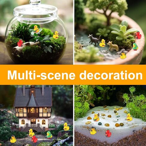 100pcs Cinco de Mayo Mini Ducks, Resin Cute Small Tiny Ducks Cinco de Mayo Miniature Decorations Practical Accessories for Party Beach Micro Landscape Garden Office Decoration in Saudi Arabia