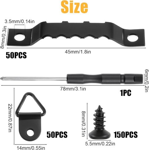 251 Pcs Frame Hanging Kit Sawtooth Picture Hangers Heavy Duty Frame Hangers with Screws Black Frames Mounting Hardware for Frame, Painting, Art, Photo in Saudi Arabia