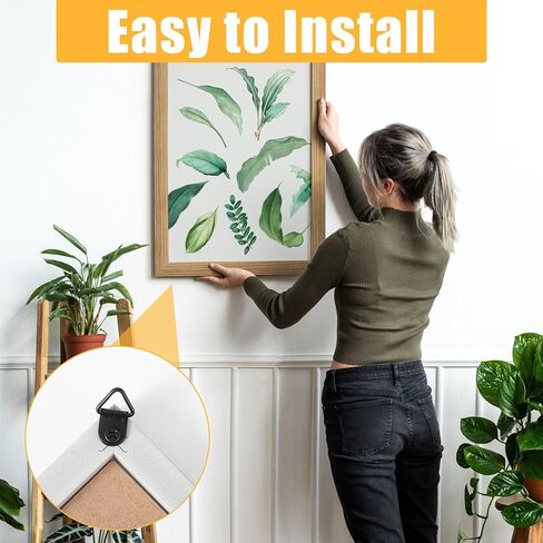 251 Pcs Frame Hanging Kit Sawtooth Picture Hangers Heavy Duty Frame Hangers with Screws Black Frames Mounting Hardware for Frame, Painting, Art, Photo in Saudi Arabia