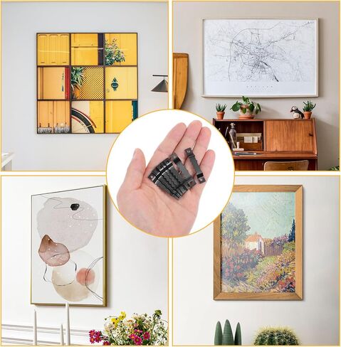 251 Pcs Frame Hanging Kit Sawtooth Picture Hangers Heavy Duty Frame Hangers with Screws Black Frames Mounting Hardware for Frame, Painting, Art, Photo in Saudi Arabia