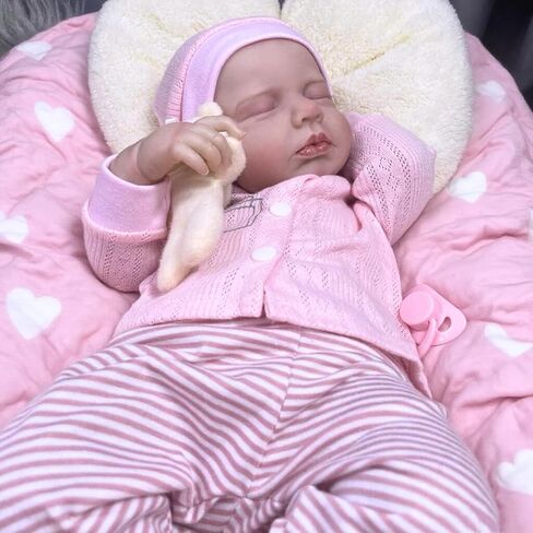 MRB Lifelike Reborn Baby Dolls -20 inch Realistic Newborn Baby Dolls, Soft Vinyl and Cloth Body Real Life Baby Dolls Girl with Accessories Birthday Gift for Kids Age 3 + in Saudi Arabia