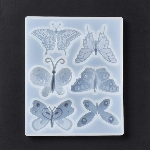 1 Pc Resin Earring Pendant Making Silicone Molds Heart Moon Leaf Jewelry Resin Casting Molds for DIY Earrings Keychain Necklaces Art Craft Jewelry Making Ornament in Saudi Arabia