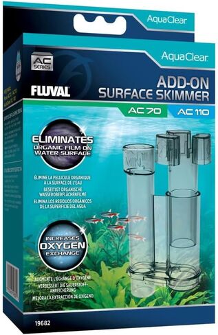 Fluval Add-On Surface Skimmer – Compatible with AC70 & AC110 Power Filters – Removes Surface Film & Organic Waste – Improves Oxygen Exchange & Water Clarity – Easy Install, Safe for Fish in Saudi Arabia
