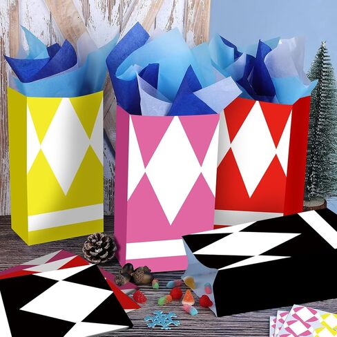 Casagete 24pcs Party Bags Birthday Party Favors Bags for Girls Goodie Bags for Kids Birthday Party(6X3.14X8.3inch) in Saudi Arabia