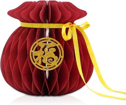 Lucky Cat Honeycomb Centerpiece 2026 Chinese New Year Eve Decoration Year of the Horse Asian Spring Festival Table Decor, Foldable Paper Lunar New Year Centerpiece for Home and Dinner Table in Saudi Arabia
