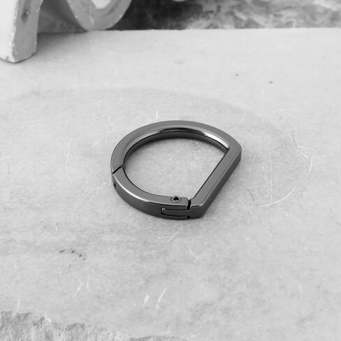 10 قطعة معدنية مسطحة D حلقة الربيع كيرينغ مشبك الربيع مشبك خاطف مشبك للحقائب والمحافظ in Kuwait