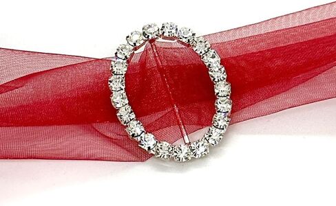 JenlyFavors 1.75 بوصة × 1.5 بوصة شكل بيضاوي من حجر الراين كريستال أبازيم مفضلة للزينة (4 قطع) in Kuwait