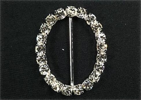 JenlyFavors 1.75 بوصة × 1.5 بوصة شكل بيضاوي من حجر الراين كريستال أبازيم مفضلة للزينة (4 قطع) in Kuwait