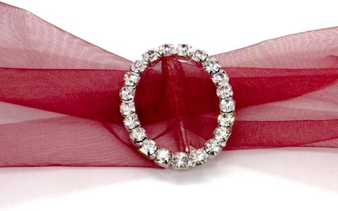 JenlyFavors 1.75 بوصة × 1.5 بوصة شكل بيضاوي من حجر الراين كريستال أبازيم مفضلة للزينة (4 قطع) in Kuwait