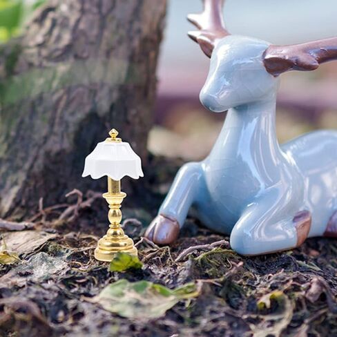 مصباح بيت الدمى المصغر من تويفيان: مصباح أرضي صغير يعمل بالبطارية بمقياس 1 12 بدون ضوء العمل ملحقات بيت الدمى نموذج ضوء الطاولة للحرف اليدوية in Kuwait