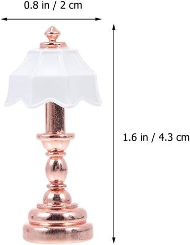 مصباح بيت الدمى المصغر من تويفيان: مصباح أرضي صغير يعمل بالبطارية بمقياس 1 12 بدون ضوء العمل ملحقات بيت الدمى نموذج ضوء الطاولة للحرف اليدوية in Kuwait