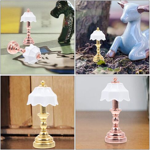 مصباح بيت الدمى المصغر من تويفيان: مصباح أرضي صغير يعمل بالبطارية بمقياس 1 12 بدون ضوء العمل ملحقات بيت الدمى نموذج ضوء الطاولة للحرف اليدوية in Kuwait