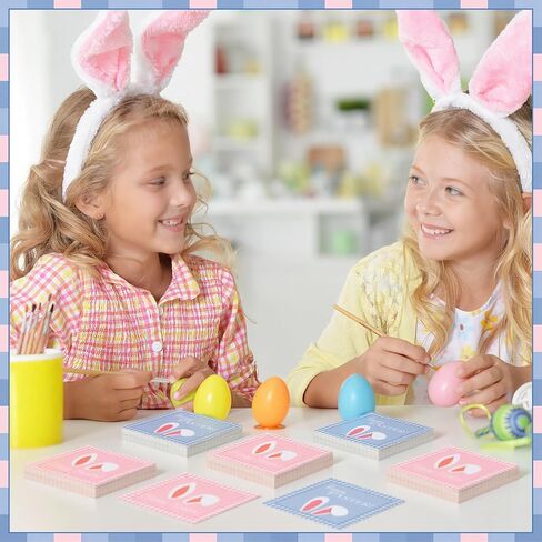 120 قطعة من علامات هدايا عيد الفصح السعيدة مع خيوط ملونة على شكل أرنب عيد الفصح، علامات ورقية معلقة، ملصقات اسم سلة أرنب لطيفة لتزيين العطلات، تزيين الربيع بنفسك، تغليف هدايا الحفلات in Kuwait