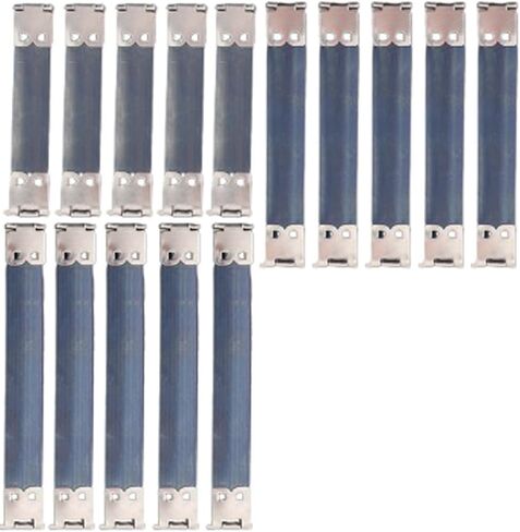 15 Pack Pocket Cosmetic Bag Internal Flex Frame Kiss Clasp Replacement Small Makeup Bag Self-Closing Spring Snaps for Lambskin Snap Closure Pouches Leather Squeeze Coin Purse Mini Organizer in Saudi Arabia