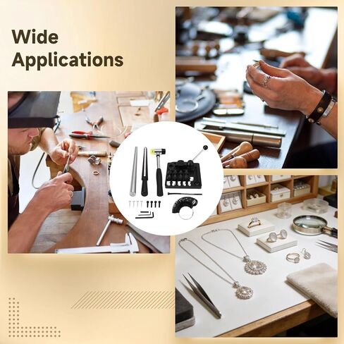 OMISTAR Professional Jewelry Ring Bender Kit, Multi-Functional Ring Maker with Nylon Dies and Ring Sizer Measuring Tool, Ring Making Kit for DIY Jewelry Making in Saudi Arabia
