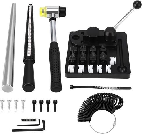 OMISTAR Professional Jewelry Ring Bender Kit, Multi-Functional Ring Maker with Nylon Dies and Ring Sizer Measuring Tool, Ring Making Kit for DIY Jewelry Making in Saudi Arabia