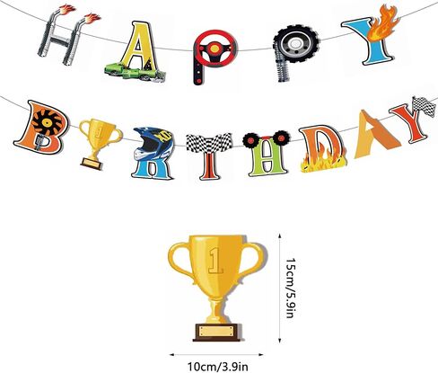 Monster Truck Birthday Banner Cars Theme Party Supplies Monsters Trucks Party Decorations for Monster Truck Parties, Cars Celebrations & Automotive-Themed Party Decorations in Saudi Arabia