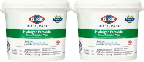 Clorox Healthcare Hydrogen Peroxide Cleaner Plipes ، 12 "× 11" ، دلو ، 185 عدد (قد تختلف الحزمة) in Saudi Arabia