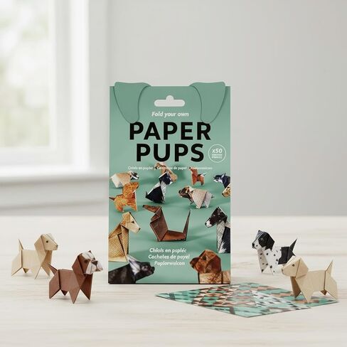Handmade DIY Paper dog Models Which can be Folded into various dog Shapes meet the needs of Handcrafting and Decoration Suitable for adult and Children s Parent-Child activities (50 pieces) in Saudi Arabia