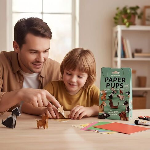 Handmade DIY Paper dog Models Which can be Folded into various dog Shapes meet the needs of Handcrafting and Decoration Suitable for adult and Children s Parent-Child activities (50 pieces) in Saudi Arabia
