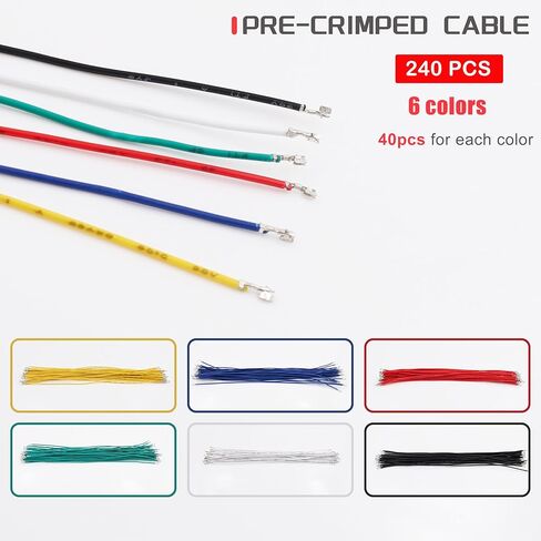 JST SH 1.0mm Connector Kit with 28AWG Pre-Crimped Cables(3/4/5/6/7/8/9/10/12 Pin Housing JST Adapter for FPV Drone Flight Controller in Saudi Arabia