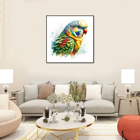 Anuver Parrot Diamond Art Kits for Adults, Full Drill Diamond Painting for Beginners, 5D Gem Art for Home Wall Decor, 12x12 Inch in Saudi Arabia