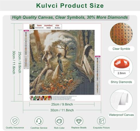 مجموعات الطلاء الماسي من Kulvci Old Lady للبالغين، مجموعات فنية ماسية دائرية كاملة الحفر، مشغولات ألماس 5D DIY لهدايا تزيين الجدران المنزلية, 12×12inch in Saudi Arabia