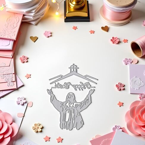 عيد الفصح يموت قطع لصنع بطاقة، صلاة زخرفة المعادن قطع يموت تهانينا يموت تخفيضات النقش الإستنسل قالب DIY بها بنفسك خردة الحجز ديكور الزفاف عيد ميلاد بطاقة نعمة in Saudi Arabia