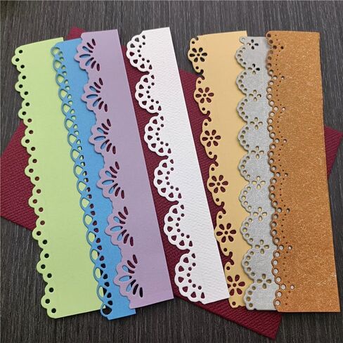 7pcs/Set Lace Cutting Die Scrapbooking Die for DIY Album Paper Card Decorative Edge Frame Die Cut in Saudi Arabia