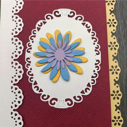 7pcs/Set Lace Cutting Die Scrapbooking Die for DIY Album Paper Card Decorative Edge Frame Die Cut in Saudi Arabia