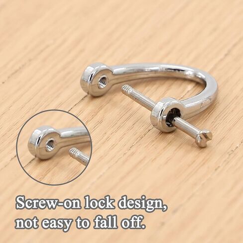 12 قطعة من سلسلة المفاتيح على شكل حرف D، حلقات على شكل حرف D مع مشبك لولبي، سلسلة مفاتيح على شكل حدوة حصان لمفتاح السيارة in Kuwait