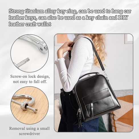 12 قطعة من سلسلة المفاتيح على شكل حرف D، حلقات على شكل حرف D مع مشبك لولبي، سلسلة مفاتيح على شكل حدوة حصان لمفتاح السيارة in Kuwait