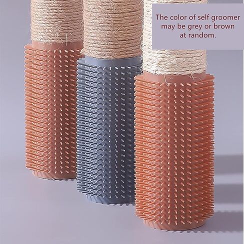 SHENGOCASE 2-Pack Cat Scratching Post for Crate Cage, Cage Mounted Scratching Post with Self Groomer and Massager, Cat Kennel Playpen Accessories in Saudi Arabia
