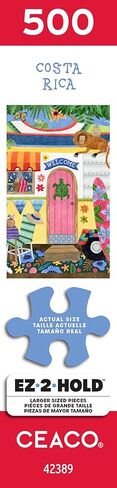Ceaco - EZ 2 Hold - Stephanie Peterson Jones - Costa Rica - 500 Piece Puzzle for Adults - Challenging and Perfect for Game Nights - Finished Puzzle Size 21.25 x 15 in Saudi Arabia