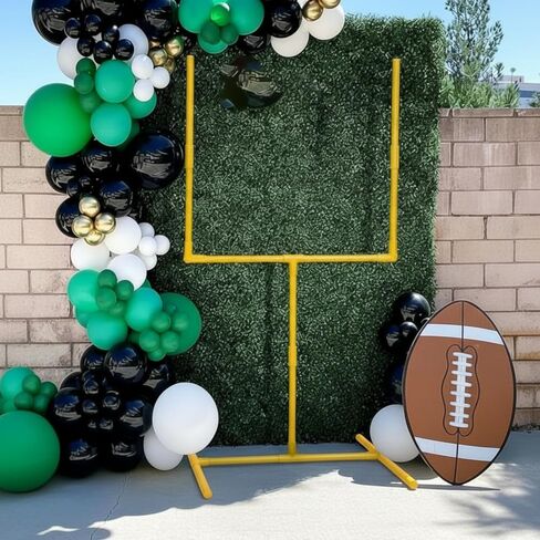 Jenaai Gaint 70.8 X 31.5 Football Party Decoration Large Plastic Football Goal Field Post Centerpiece for Game Day Soccer Bowl Birthday Sport Party Outdoor Indoor Decor in Saudi Arabia