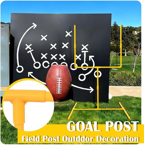 Jenaai Gaint 70.8 X 31.5 Football Party Decoration Large Plastic Football Goal Field Post Centerpiece for Game Day Soccer Bowl Birthday Sport Party Outdoor Indoor Decor in Saudi Arabia