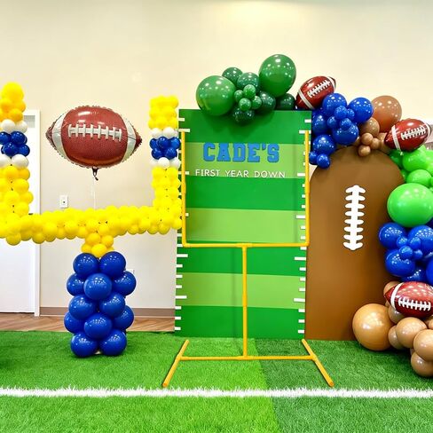 Jenaai Gaint 70.8 X 31.5 Football Party Decoration Large Plastic Football Goal Field Post Centerpiece for Game Day Soccer Bowl Birthday Sport Party Outdoor Indoor Decor in Saudi Arabia