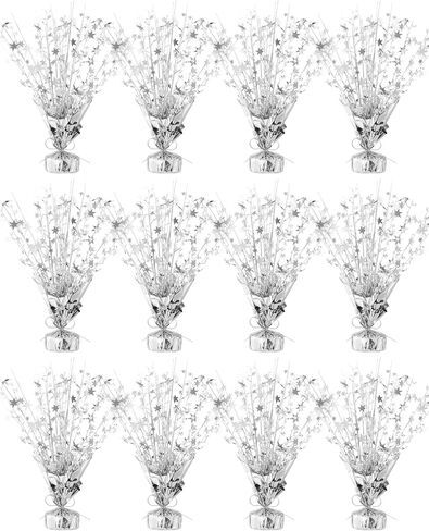 DIY Metallic Foil Spray Centerpiece Star Table Decoration, Gold Centerpieces for Tables Wedding Birthday Anniversary Graduation Christmas New Year Party Supplies Decor (12pc Gold) in Kuwait