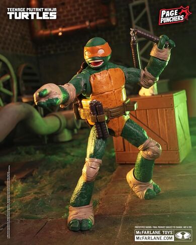 McFarlane Toys- Teenage Mutant Ninja Turtles (Page Punchers) Michelangelo 5in Action Figure with Comic in Saudi Arabia