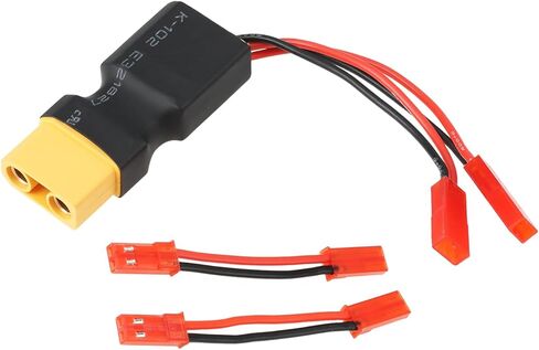 XT60 موصل JST مزدوج مع محولات 2X 5 سم أنثى وأنثى 22AWG لسيارة RC in Kuwait