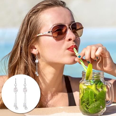 PH PandaHall 16pcs 8 Styles Cubic Zirconia Earring Hooks Silver Fish Hook Earring Wires 1417mm Long in Saudi Arabia