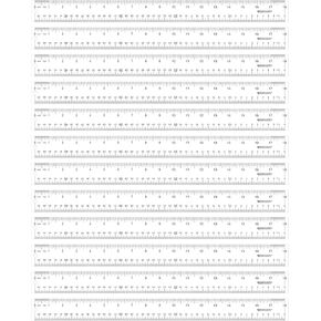 Westcott 18-Inch Acrylic Clear Ruler Set with Raised Beveled Edges, Scratch-Resistant Design, 12-Pack (10564) in Kuwait
