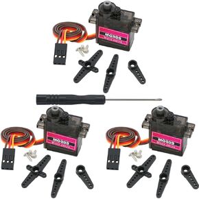 3 Pcs MG90S Micro Servo Motor Full Metal Gear Compatible with for Arduino Raspberry Pi RC DIY in Kuwait