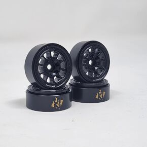 LGRP® FIFTEEN52® Traverse MX Series 1.0" Beadlock Wheels, (Satin Black), 28mm (1.1") x 31mm x 13mm (4 Wheels Per Order) Compatible with 1/24 Scale RC Axial SCX24, Element, Enduro, URUAV, LGF52100 in Saudi Arabia