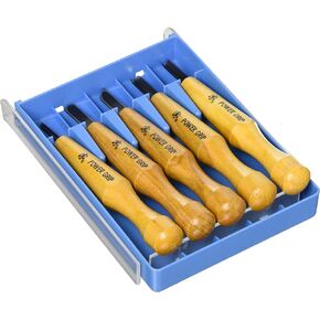 Mikisyo Hamono Power Grip Chisel Chisel مجموعة من 5 حافظة شفافة (رقم 80015) in Kuwait