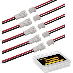10pcs Tiny Whoop JST-PH 2.0 Male and Female Connector Cable 80mm Wire Cables for Battery JJRC H36 H67 Blade Inductrix E010 E013 in Kuwait