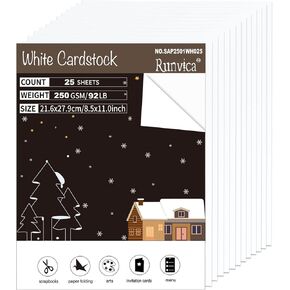 8.5'' x 11'' Black Cardstock 25Sheets 92lb/250gsm Double-sided Cover Card Stock SAP2501 in Saudi Arabia