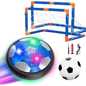 كرة قدم Foneso 3 في 1، مجموعة هوكي للأطفال الصغار مع أضواء LED، ألعاب داخلية وخارجية للأطفال، هدية كرة القدم لعمر 3 4 5 6 7 8 9+ هدايا عيد ميلاد للأولاد والبنات in Kuwait